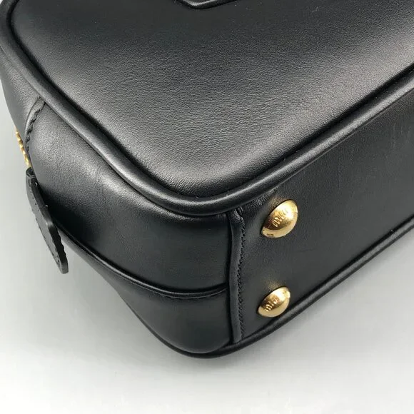 Miu Miu Black Leather Satchel Bag 22×11×8cm - Picture 10 of 13